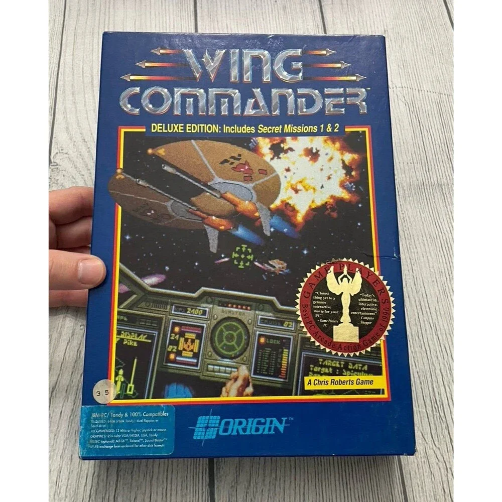 Wing Commander Deluxe Edition PC Video Game & Manuals, 1991